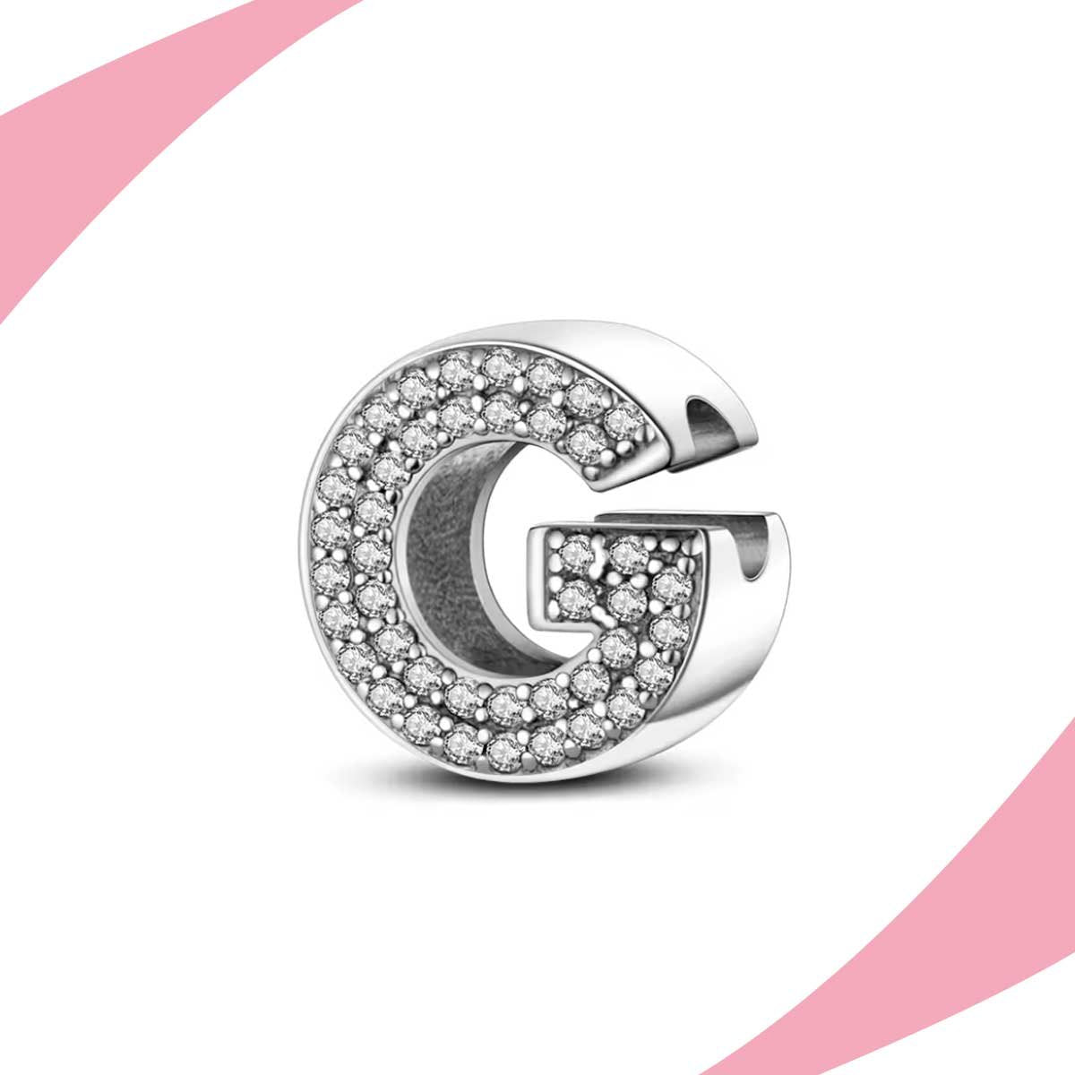 Charm Letra G Brillante
