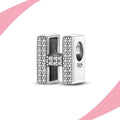 Charm Letra H Brillante