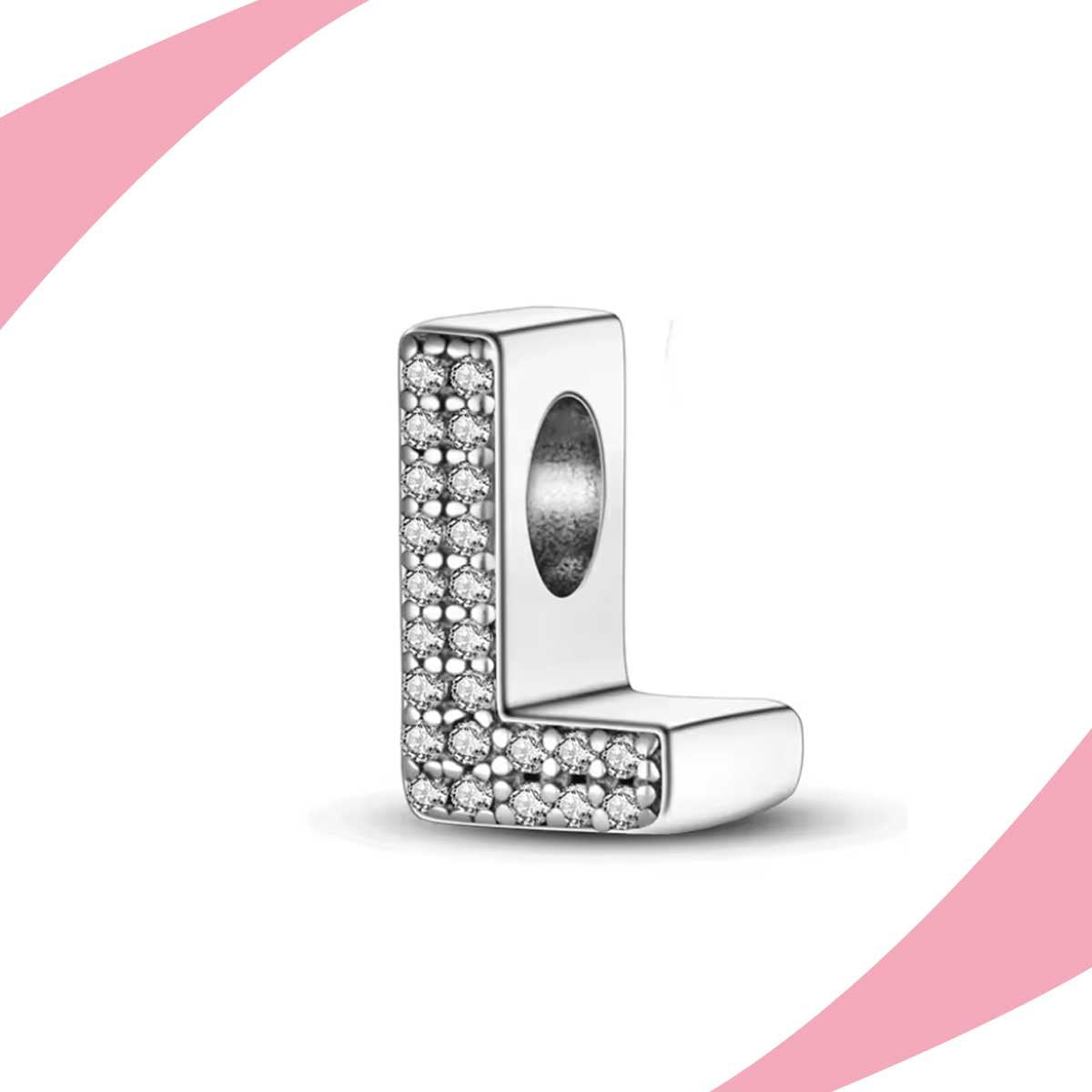 Charm Letra L Brillante