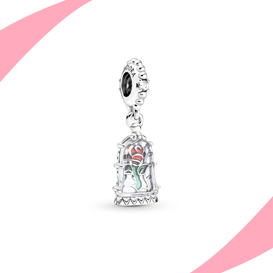 Charm Rosa Encantada La Bella y La Bestia