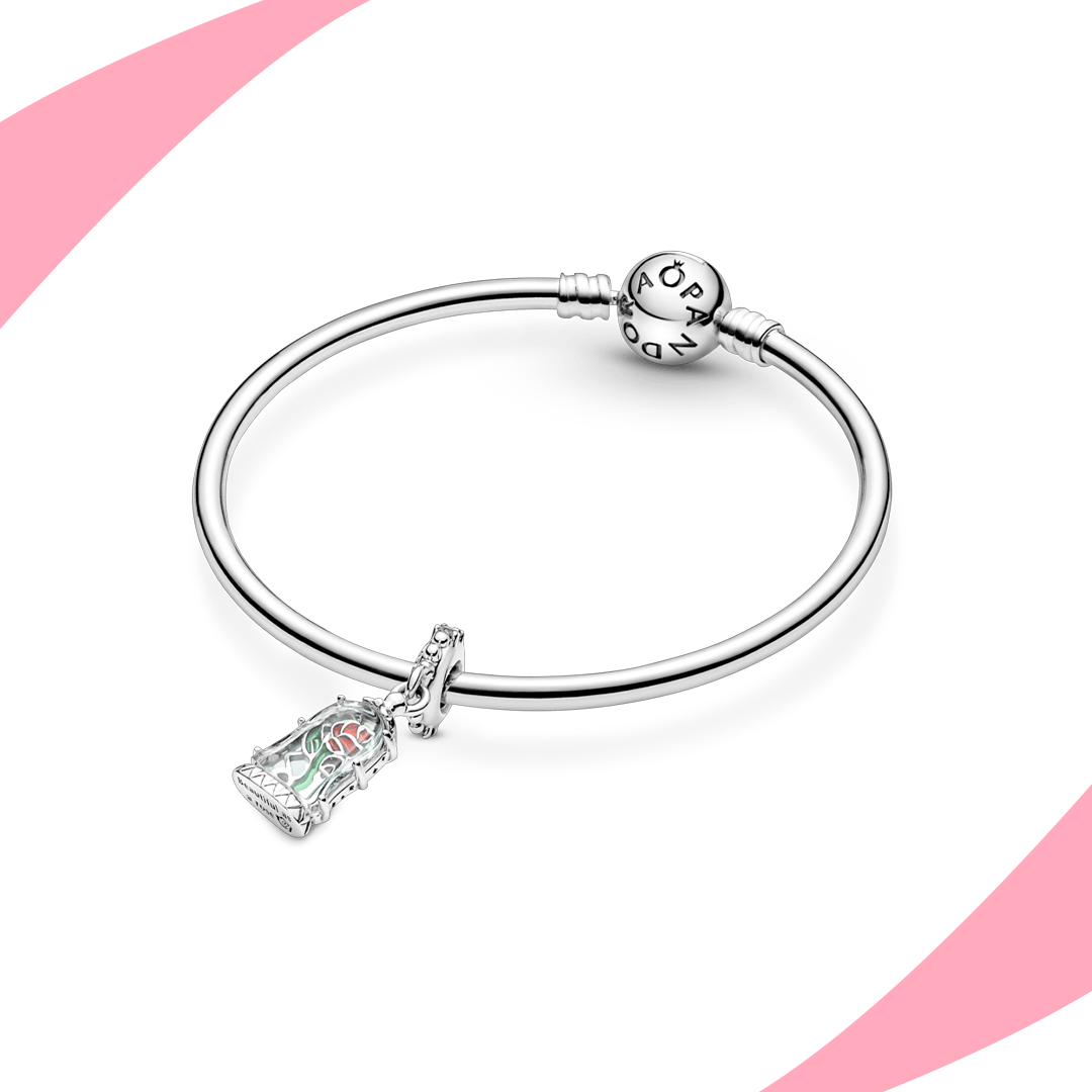 Charm Rosa Encantada La Bella y La Bestia