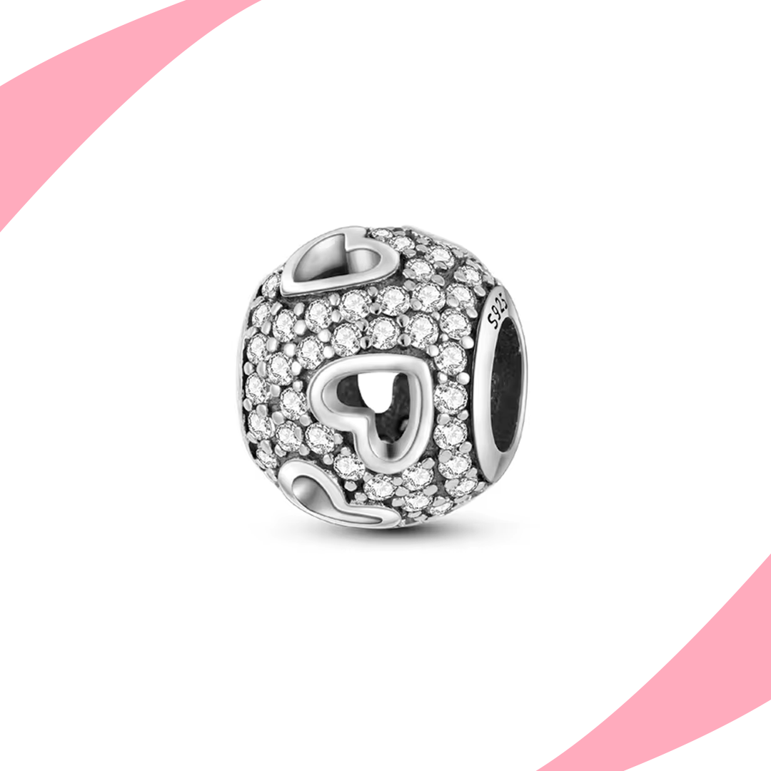Charm Esfera de Corazónes