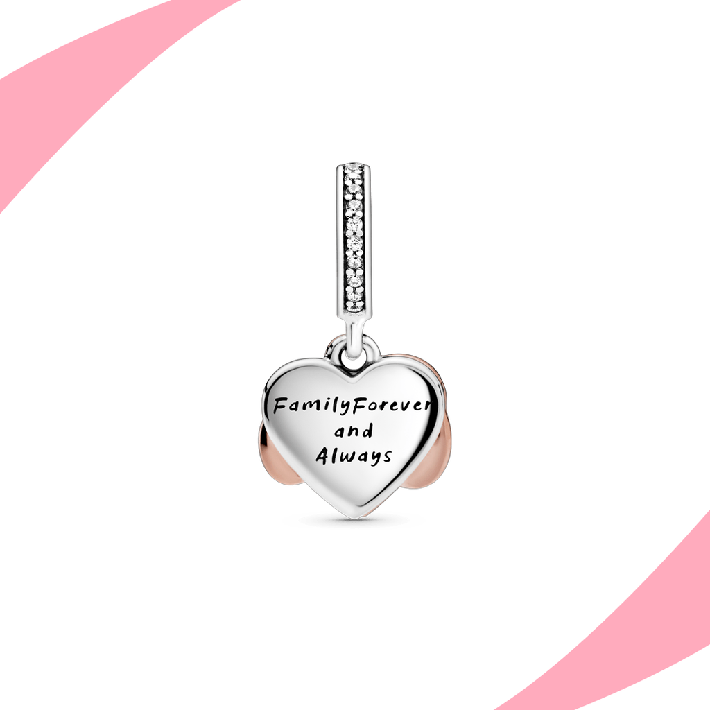 Charm Corazón Infinito Rosa
