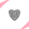 Charm Corazón de Encaje