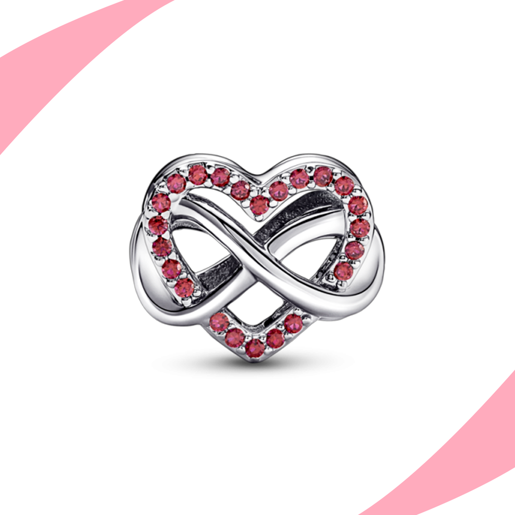 Charm Corazón e Infinito Entrelazados