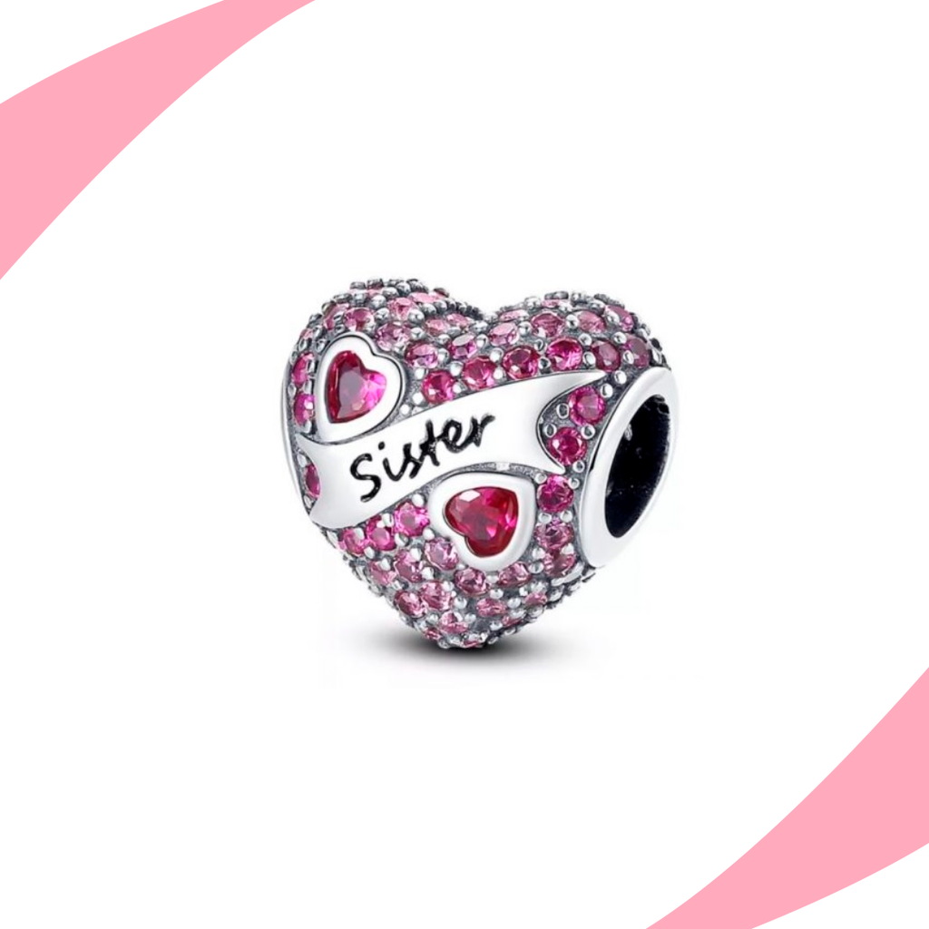 Charm Corazón Sister Brillante