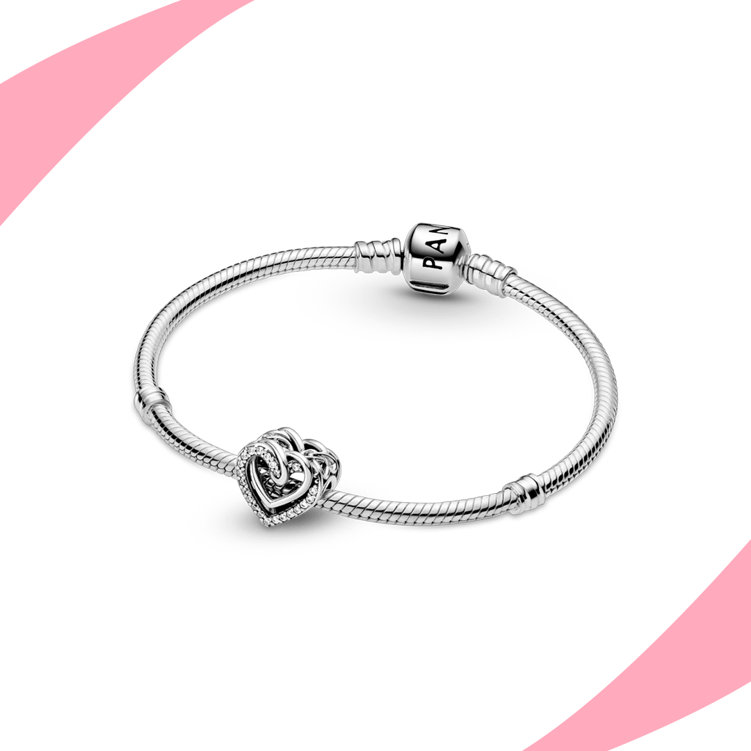 Charm Doble Corazón Entrelazado