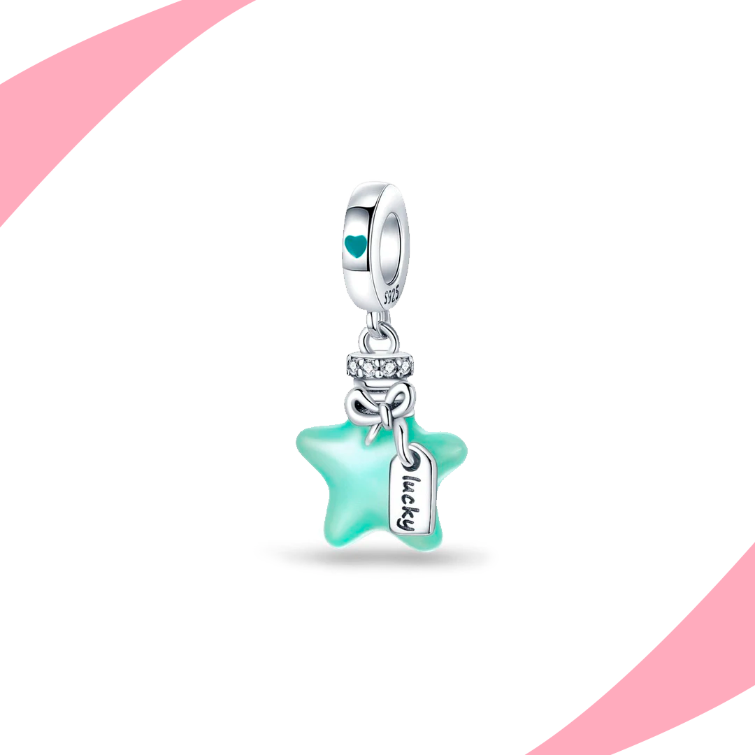 Charm Estrella Verde Lucky