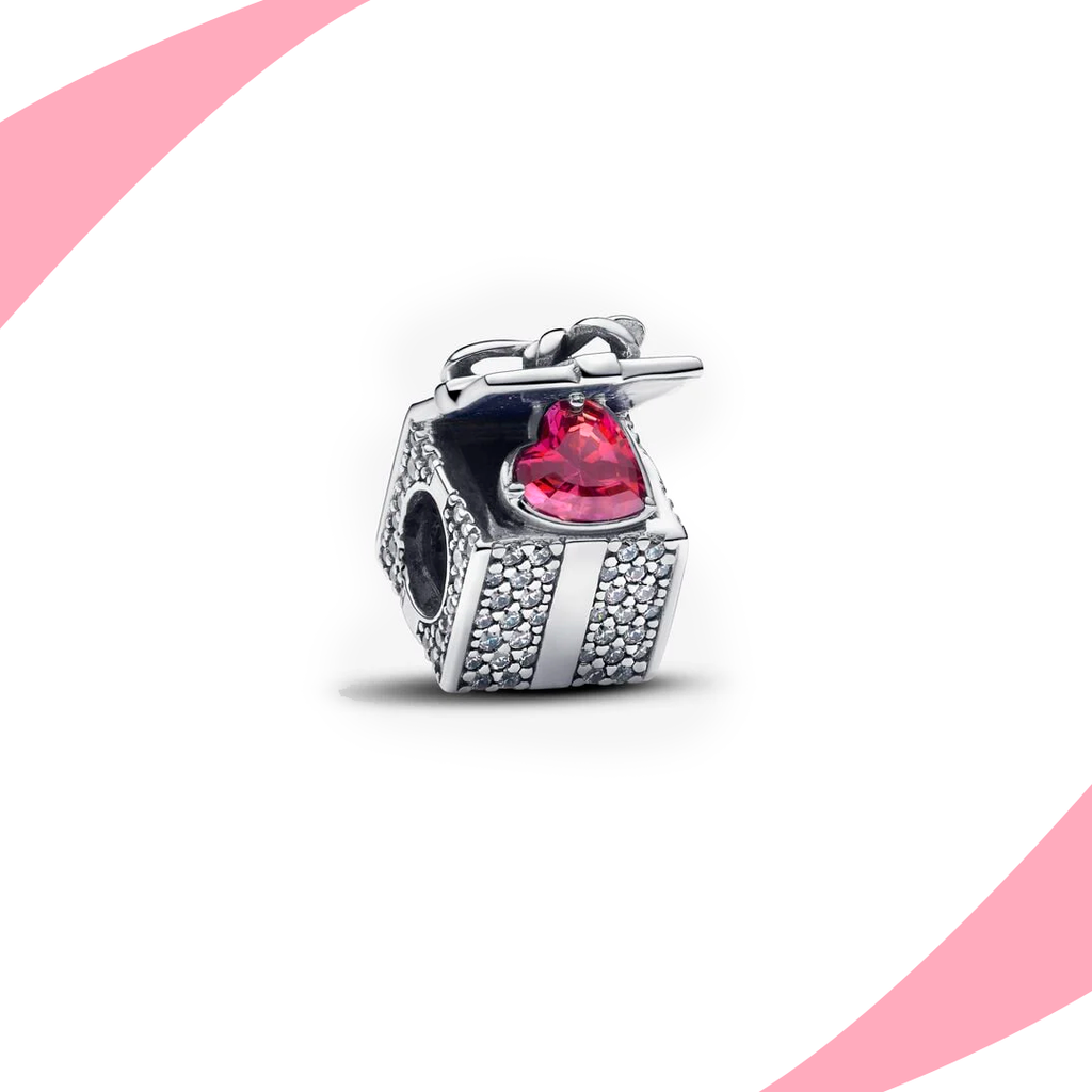 Charm Caja de regalo y Corazón