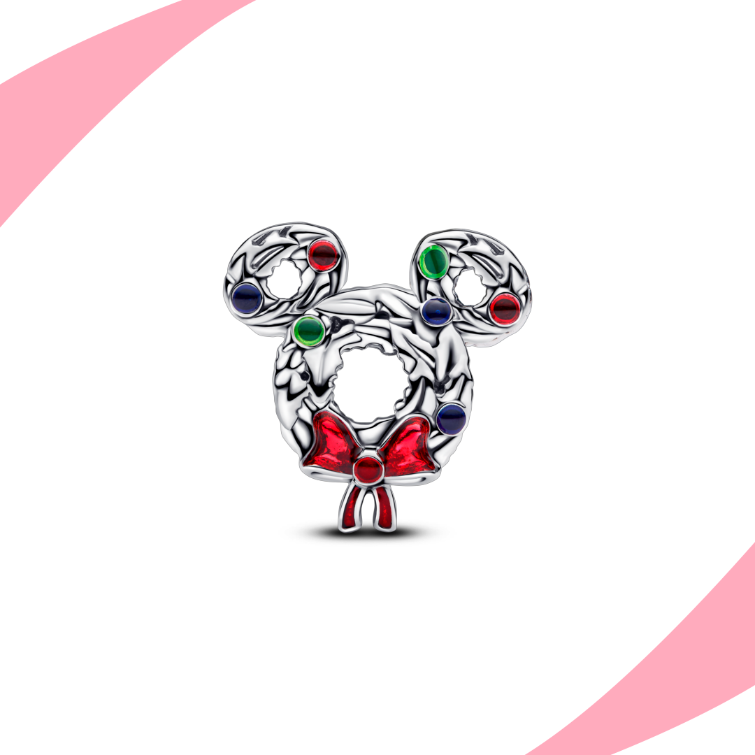 Charm Corona Navideña Mickey Mouse