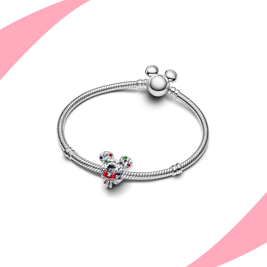 Charm Corona Navideña Mickey Mouse